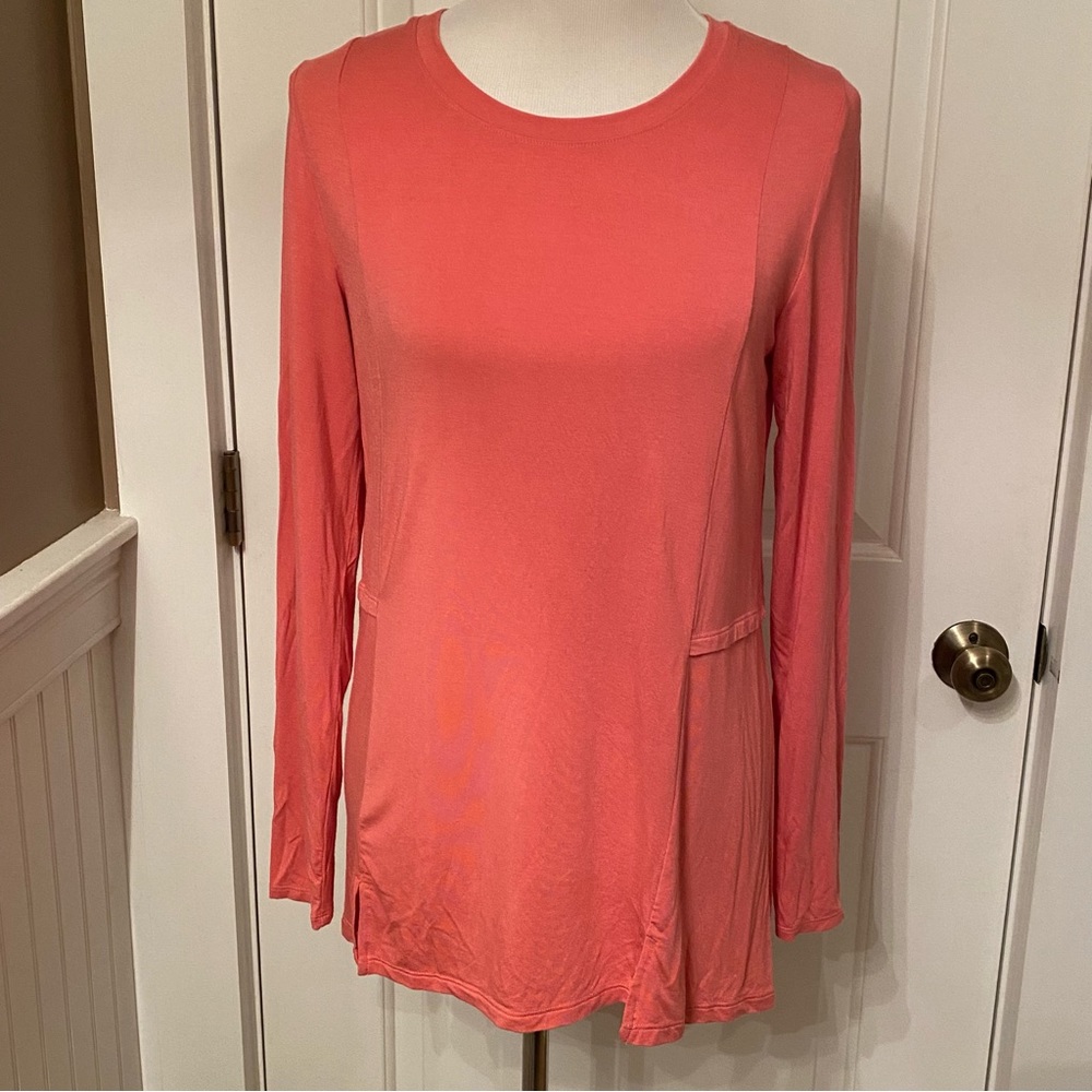 CUDDL DUDS TOP INTIMATES SLEEPWEAR PAJAMAS TEE LONG SLEEVE TUNIC PINK SIZE S